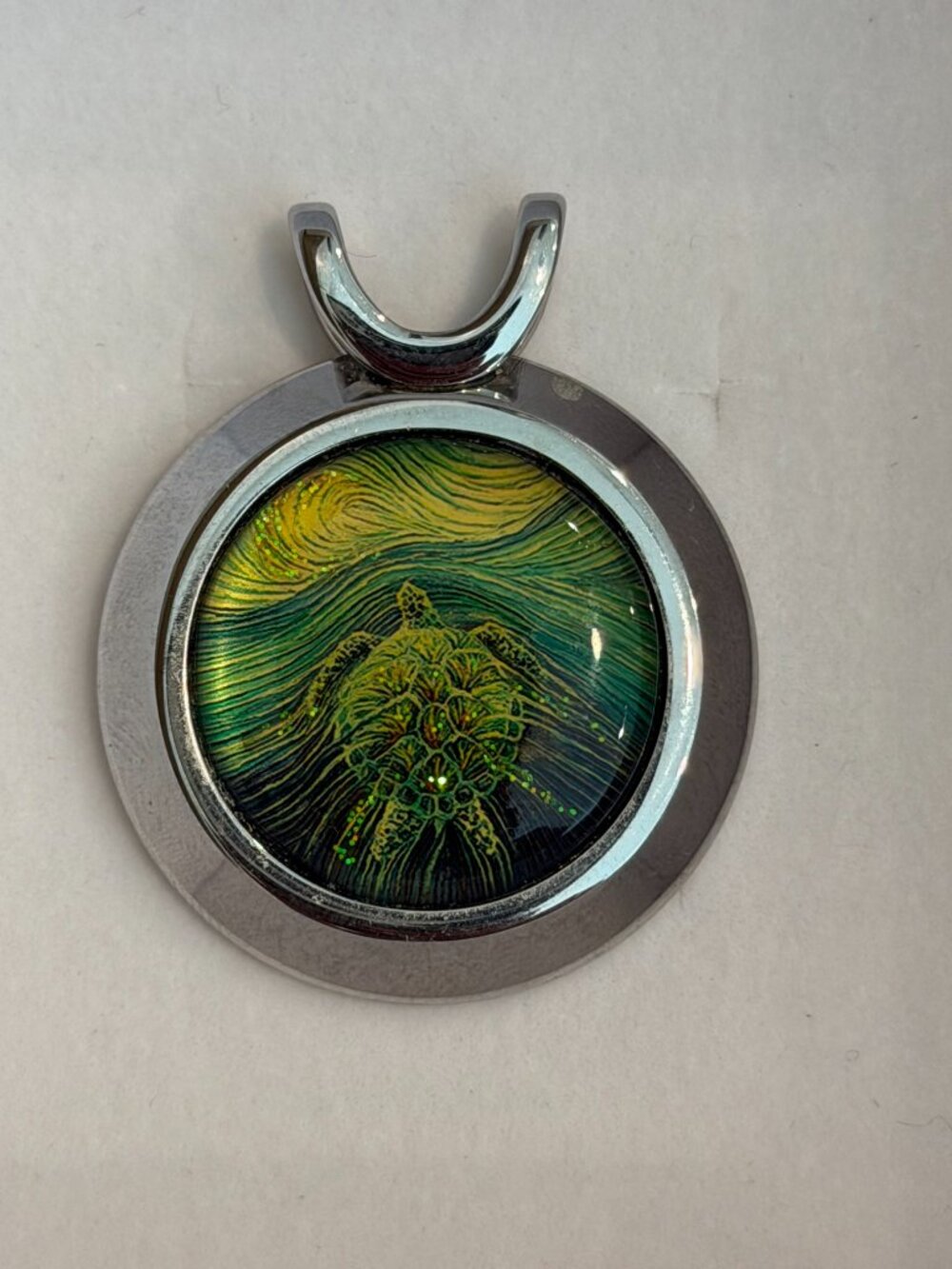 EnergyArtist Julia Turtle Spirit Pendant Necklace Sea Turtle Chakra